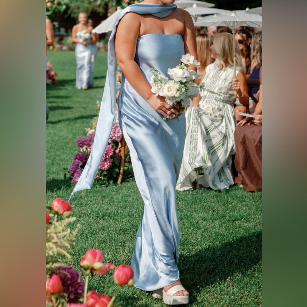 MISHA - LILIA SATIN MAXI DRESS